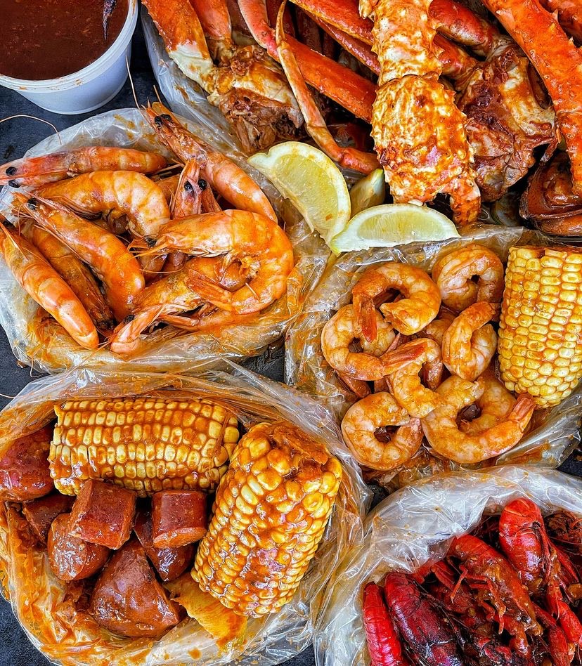 Cajun seafood boil at Corn N Crab Canoga Park